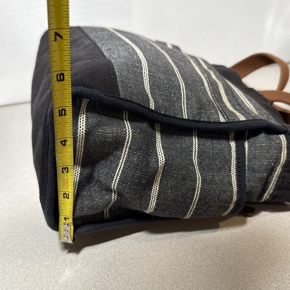 Fossil Travel Crossbody Bag Purse Satchel, Pockets, Black Gray Brown Straps - Picture 13 of 15